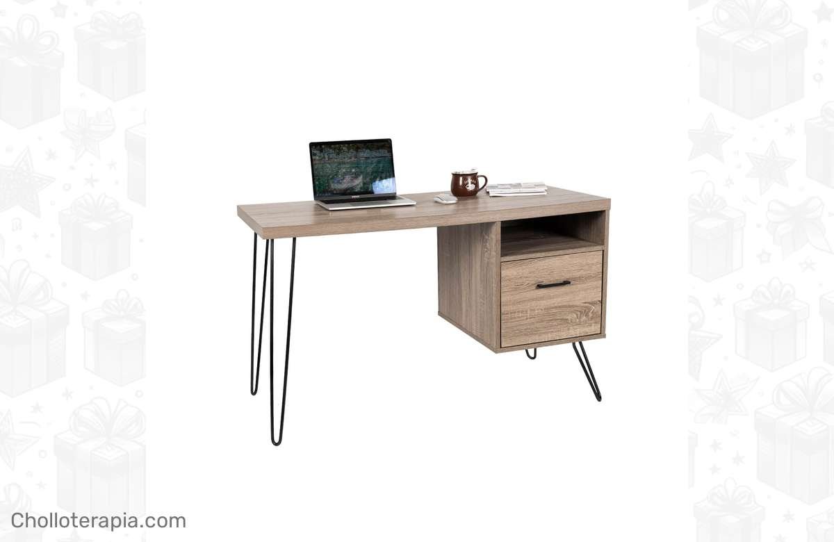 ¡No dejes pasar este descuentazo! Consigue tu Escritorio con Cajones ALLINLIFE para equipar tu oficina en casa