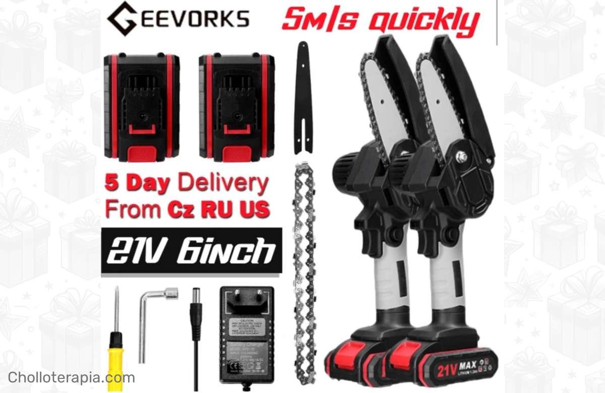 ¡No te lo pierdas! Mini moto sierra eléctrica de velocidad variable a mitad de precio