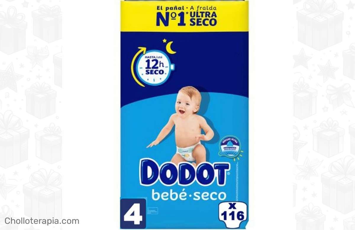 ¡No te lo pierdas! Pañales Dodot Bebé Seco Talla 4 – 116 Unidades en oferta única