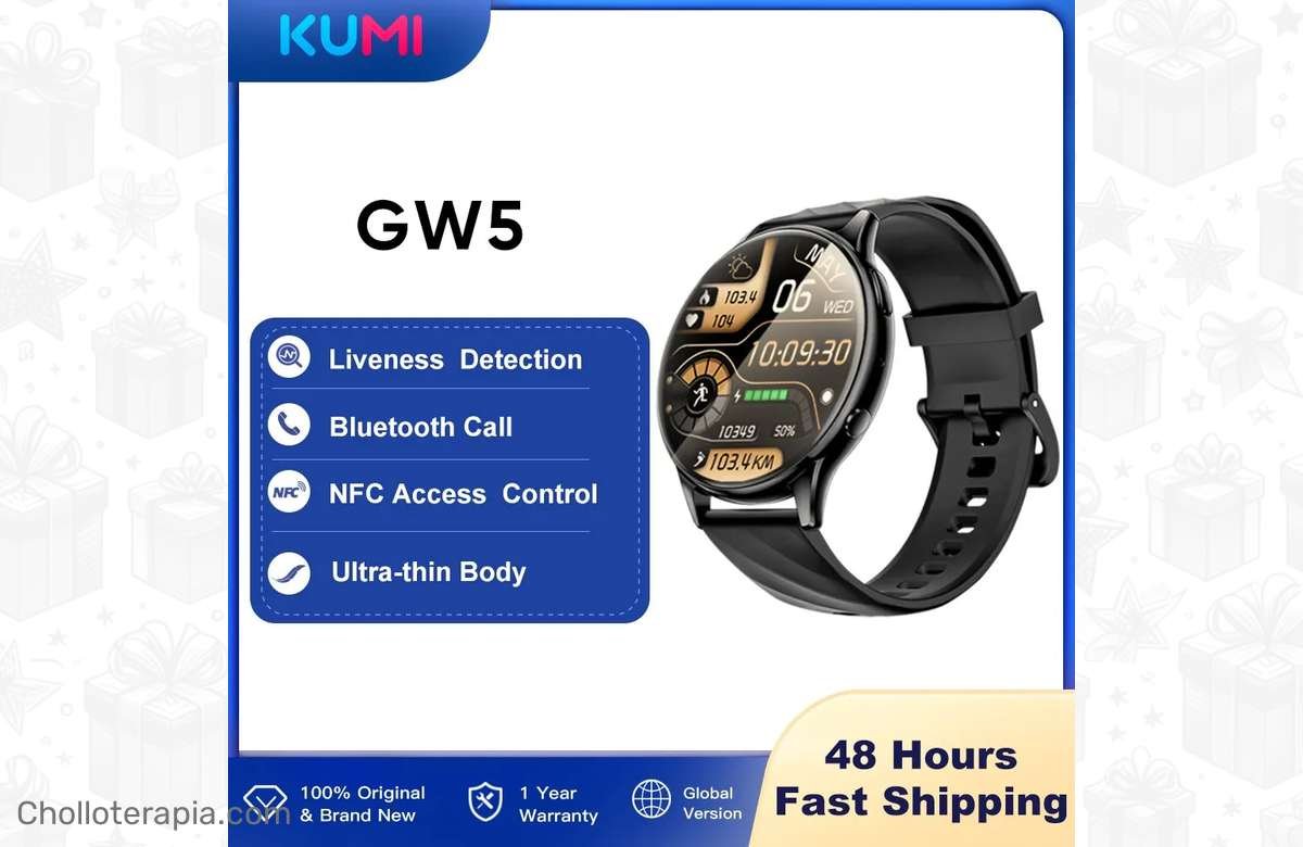 ¡No te pierdas! Reloj inteligente KUMI GW5 con monitor de presión arterial, ¡a precio de locura!