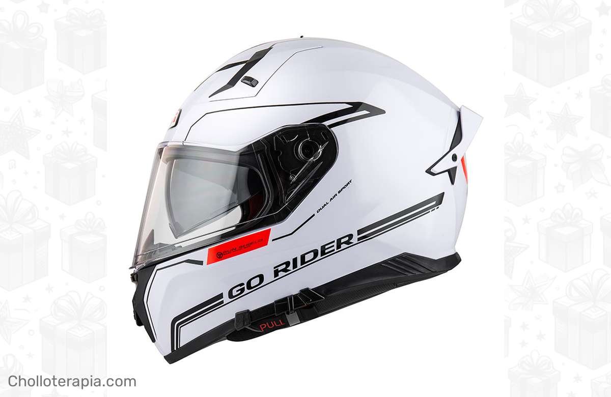 ¡No te pierdas el descuento increíble del Casco de moto Integral Go Rider Stream Duo NZI!