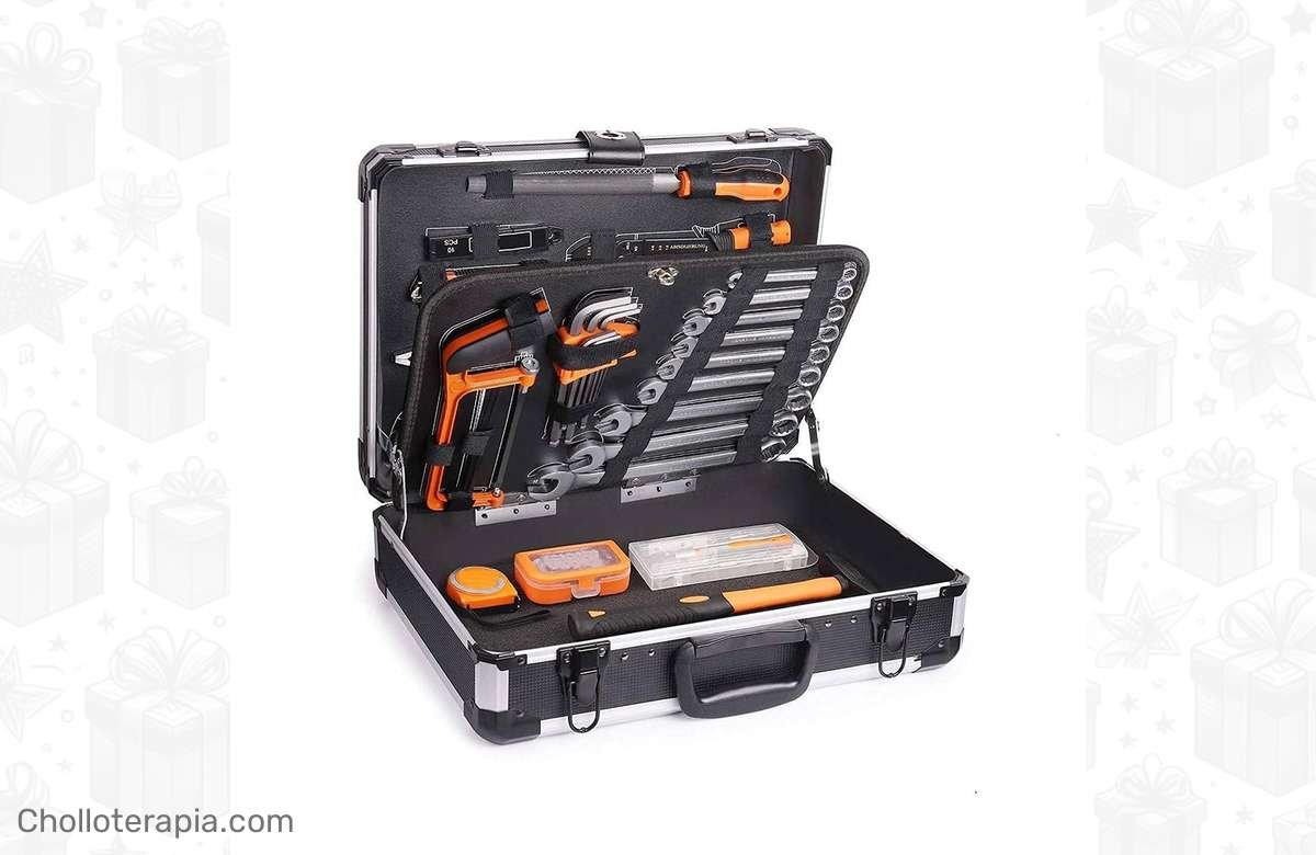 ¡No te pierdas el pack de herramientas TACKLIFE con 136 piezas y maletín de aluminio! 🛠️