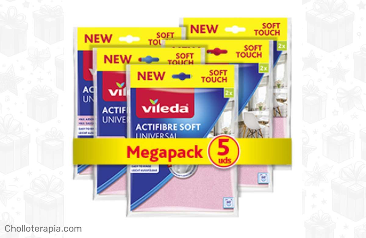 ¡No te pierdas esta ganga! 5 Packs de Actifibre Soft de Vileda a precio de locura