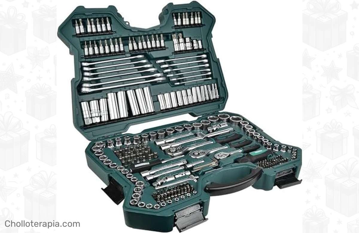 ¡No te pierdas esta ganga del maletín Mannesmann de 215 piezas! ¡Para los que buscan calidad y precio!