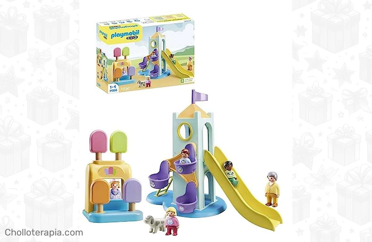 ¡No te pierdas la diversión con el Parque Infantil Aventura de PLAYMOBIL 1.2.3!