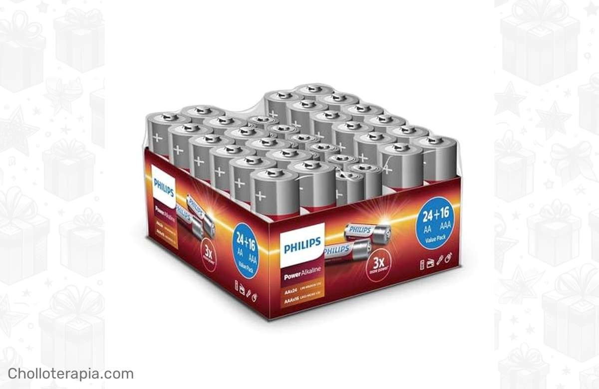 ¡No te quedes sin energía! Pack de pilas alcalinas Philips a precio de ganga