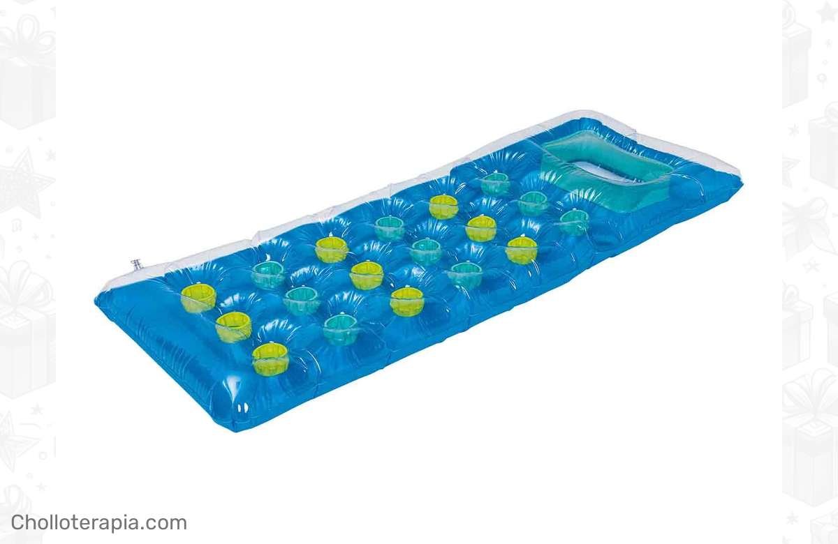 ¡No te quedes sin tu colchoneta hinchable azul de diseño exclusivo!