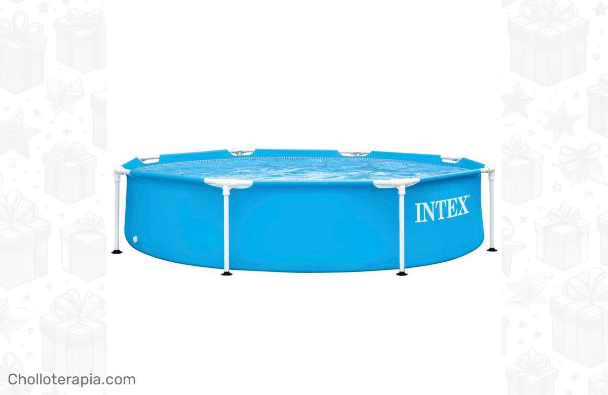 ¡No te quedes sin tu piscina tubular redonda Metal Frame INTEX a precio insuperable!