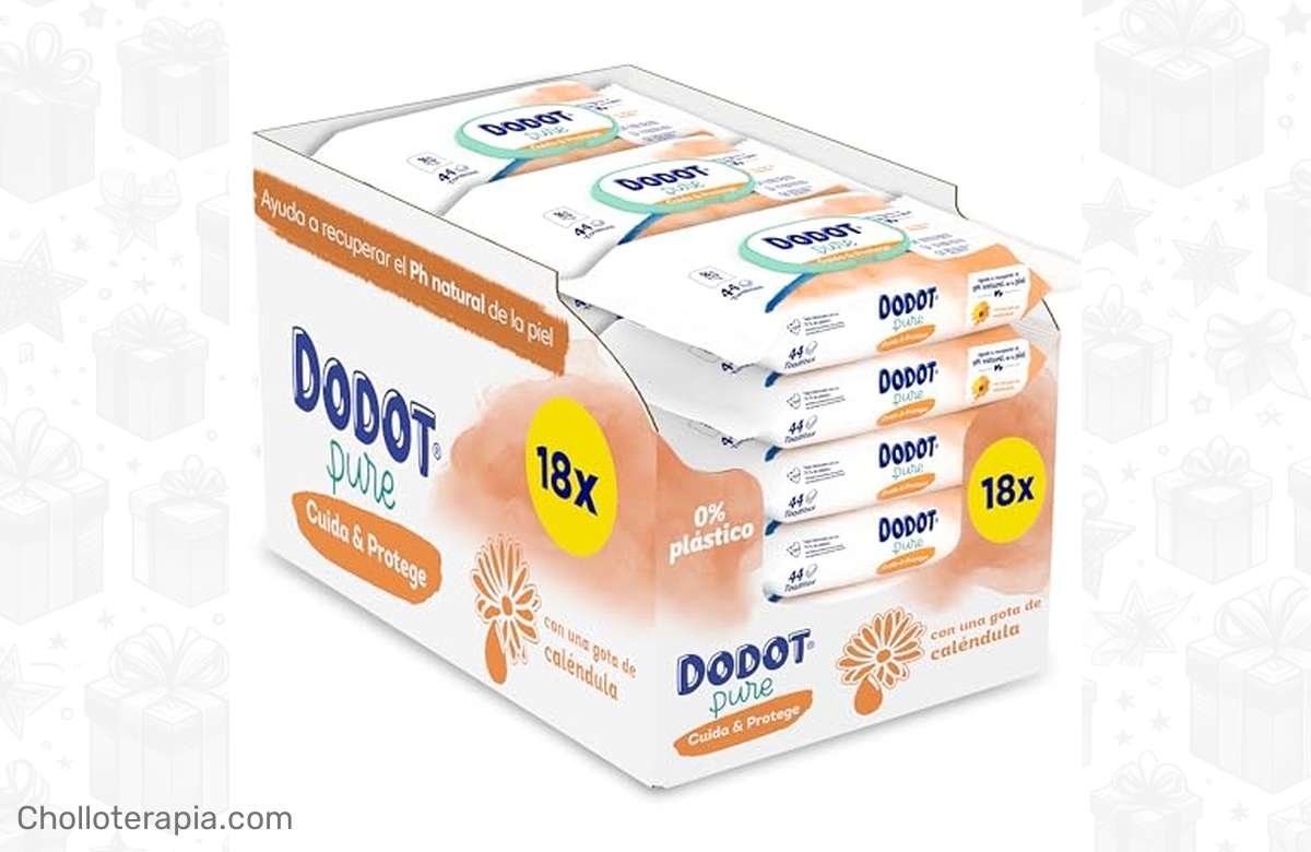 ¡Oferta bomba! Pack de 792 toallitas Dodot Pure a precio de locura. ¡No te lo pierdas!