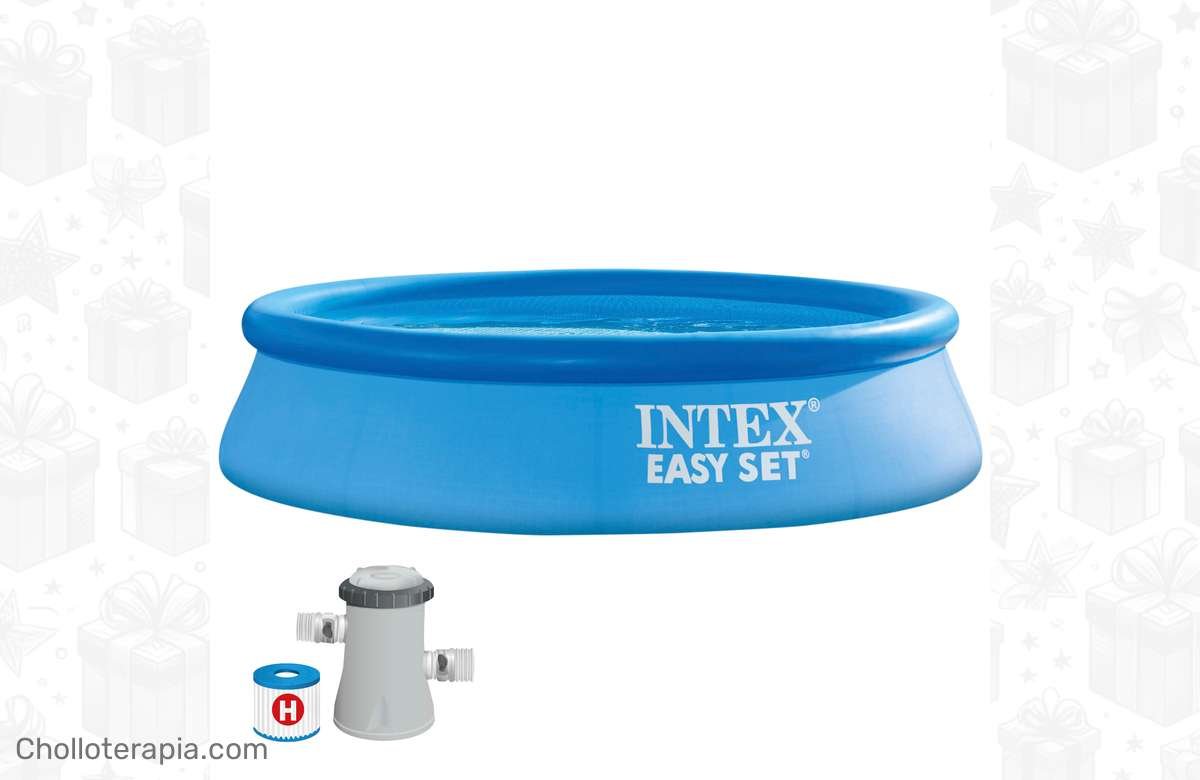 ¡Oferta exclusiva! Piscina INTEX Easy Set de 4 metros ¡Ideal para disfrutar en casa este verano!