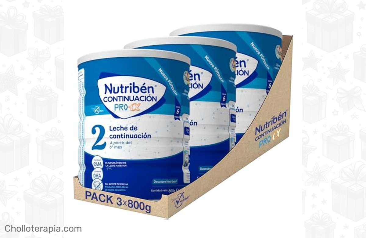 ¡Oferta exclusiva para mamás! Nutribén Continuación Pro Alfa 2 – Leche en Polvo Bebé Continuación ¡Ahorra y cuida la alimentación de tu bebé ahora!