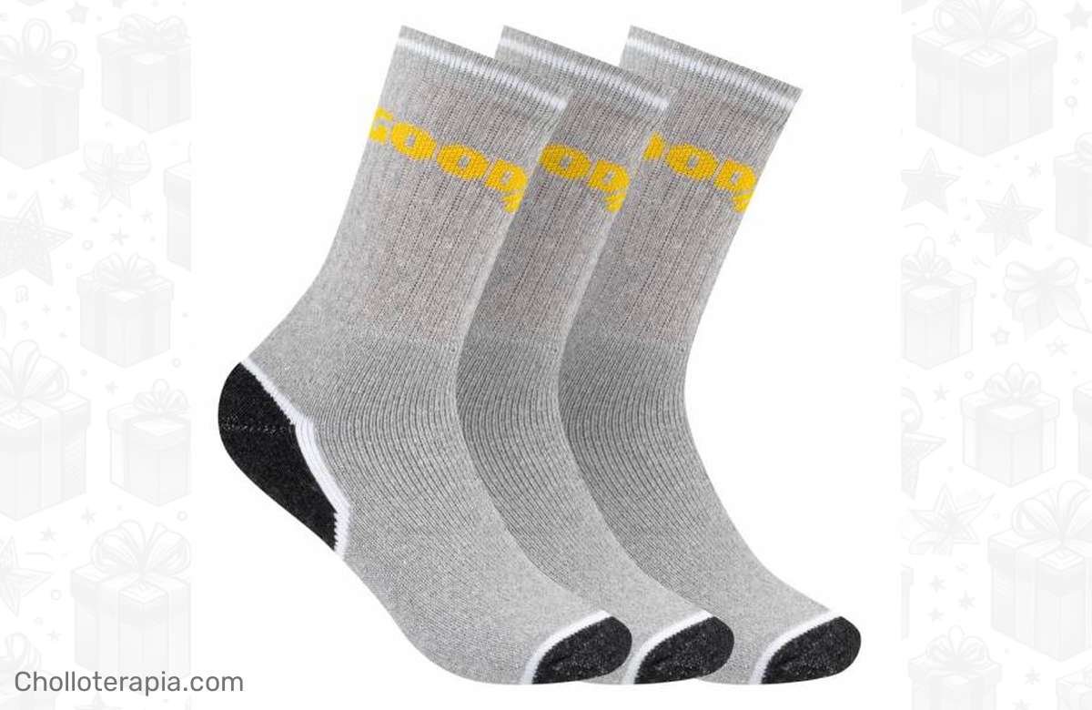 ¡Oferta explosiva! Calcetines de trabajo Heavy Duty Goodyear, 3 pares, con descuento increíble. ¡No esperes más!