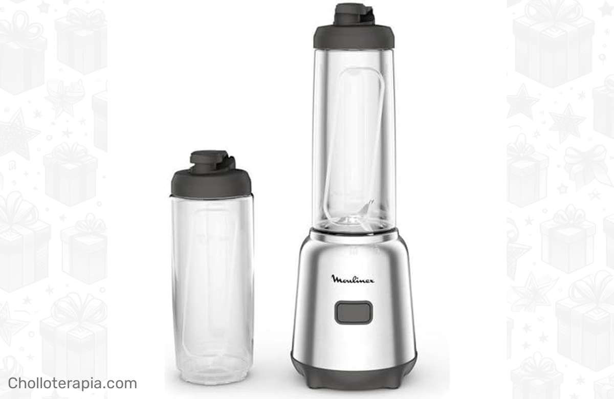 ¡Oferta explosiva en la batidora individual Moulinex Mix & Move! Potencia increíble para zumos y smoothies perfectos. ¡No te lo pierdas!