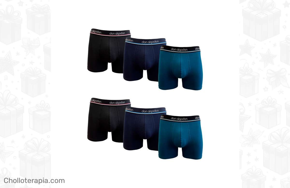 ¡Oferta única! 6 calzoncillos boxers Don Algodón a precio de locura