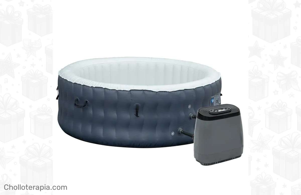 ¡Ofertón: Spa hinchable para 4-6 personas con descuento increíble en Outsunny!