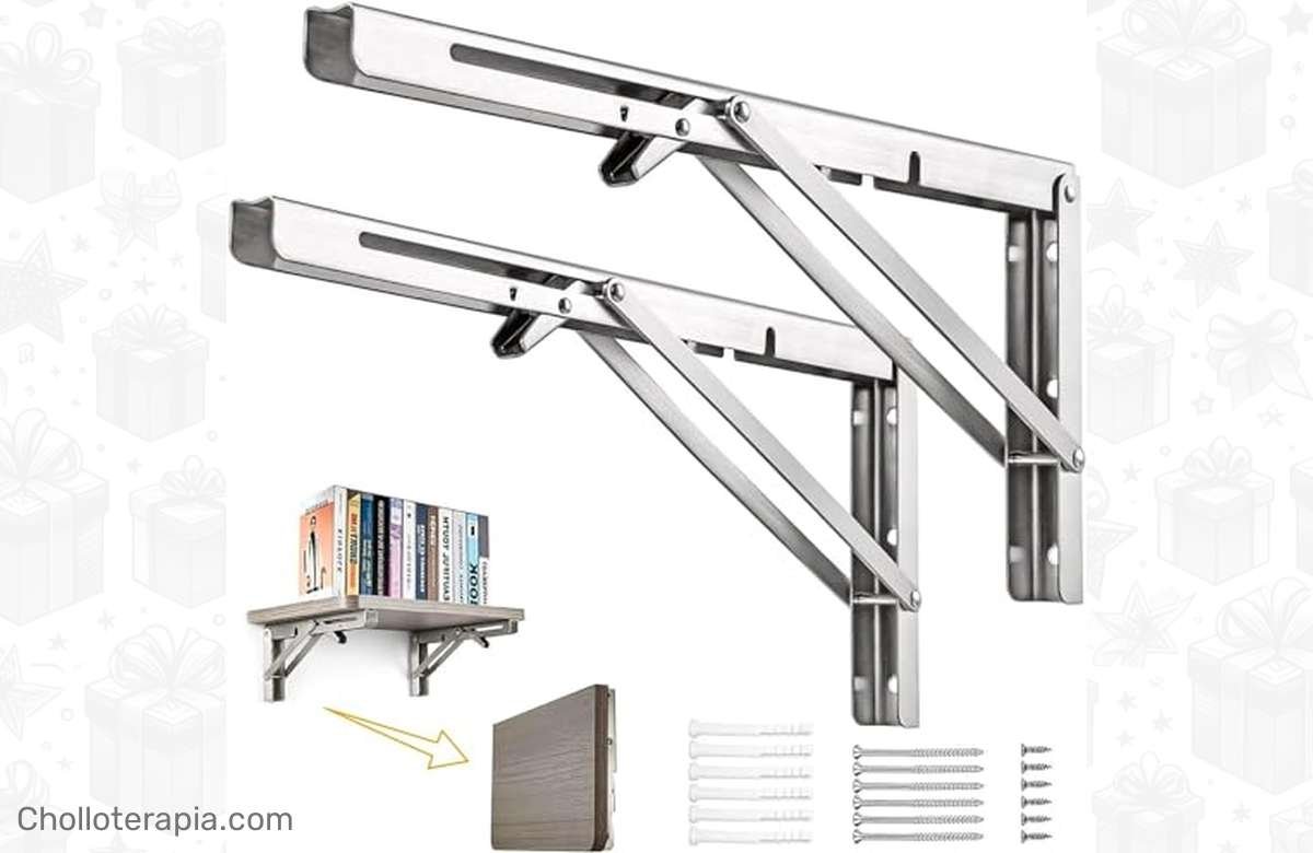 ¡Organiza tu vida con nuestro soporte plegable de acero inoxidable!