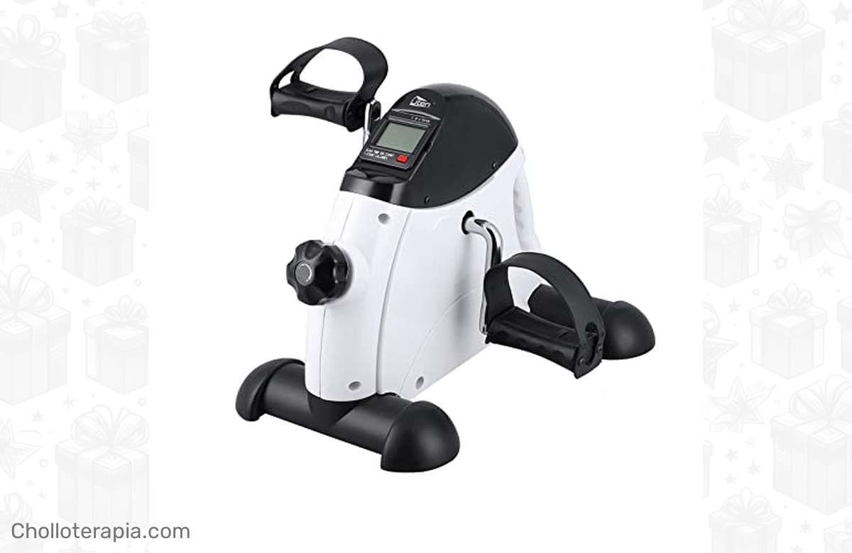 ¡Ponte en forma en casa con el Mini Pedal de Ejercicio! ¡Resistencia ajustable y pantalla LCD para tus progresos!