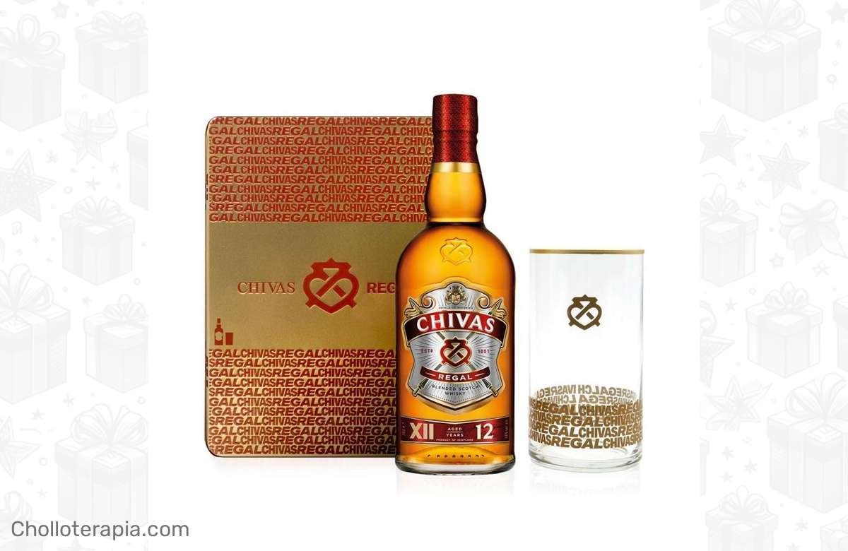 ¡Regalo exclusivo! Estuche Chivas Regal 12 Años + Vaso de regalo