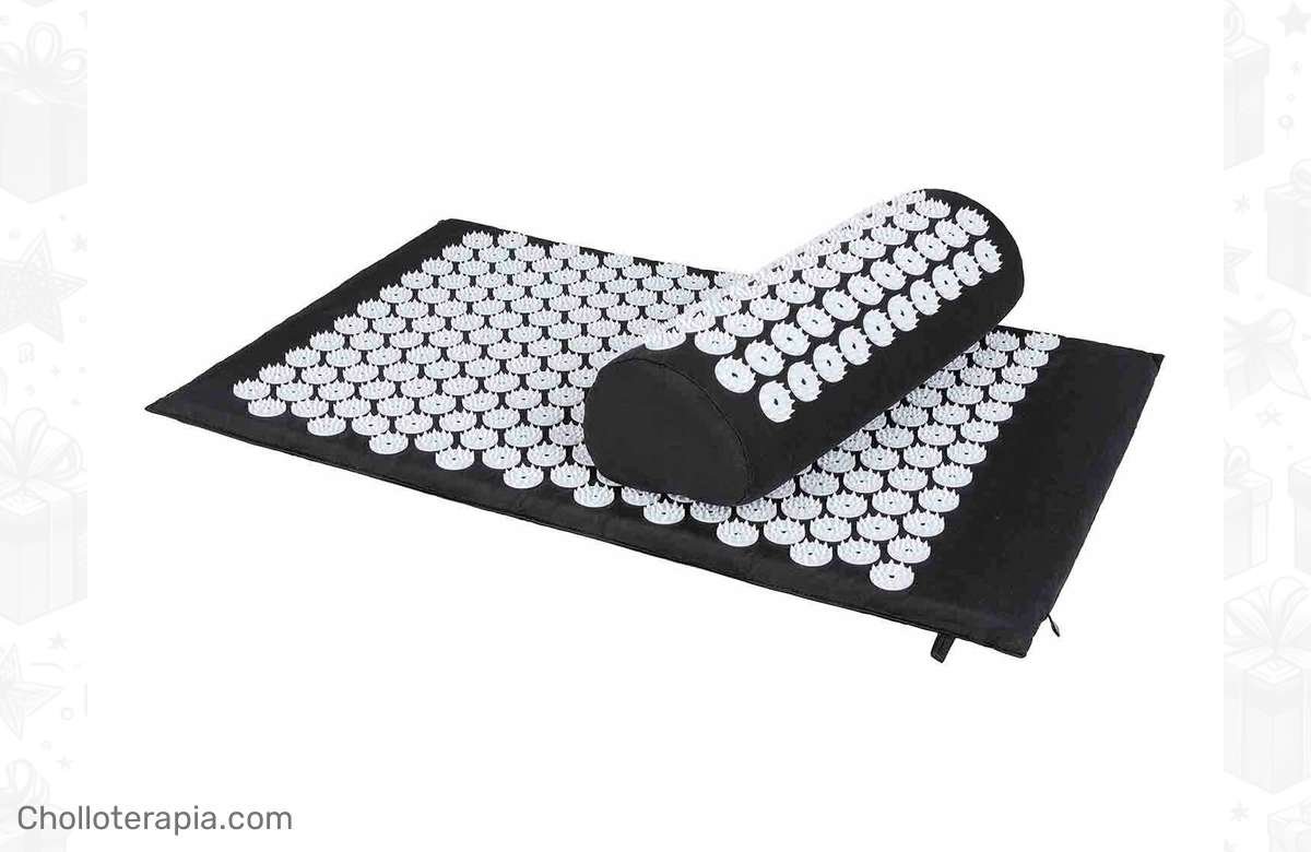 ¡Relájate y olvídate del estrés con esta increíble oferta de esterilla de acupresión y almohada!