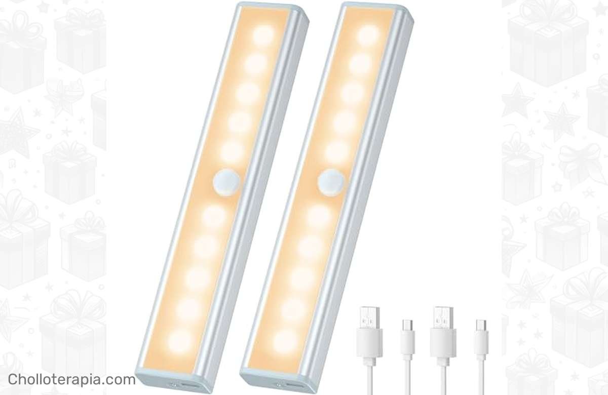 ¡Renueva tu armario con un 51% de descuento en luces con sensor de movimiento!
