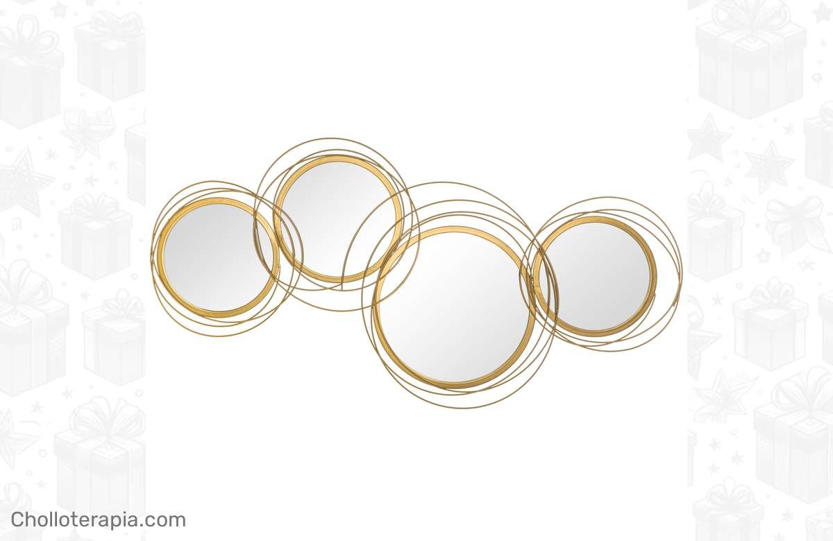 ¡Renueva tu hogar con estilo! Espejos redondos de metal 3D a precio de oferta.