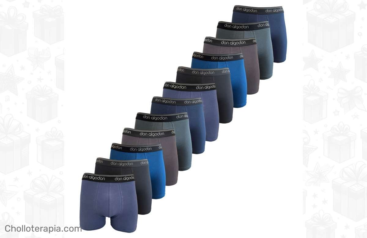 ¡Renueva tu ropa interior con estilo! Pack 12 Boxers Don Algodón en oferta. ¡Aprovecha ya!