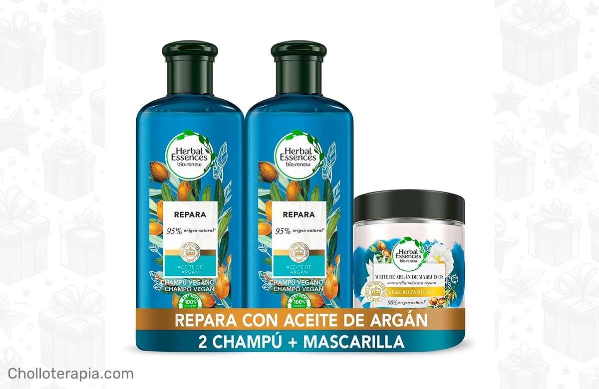 ¡Repara tu pelo seco con el pack Herbal Essences a precio de locura!