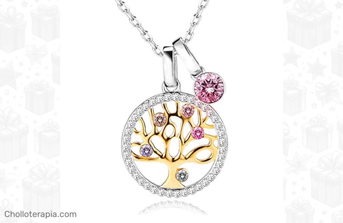 ¡Solo por hoy! 43% de descuento en collar de plata con cristales austriacos