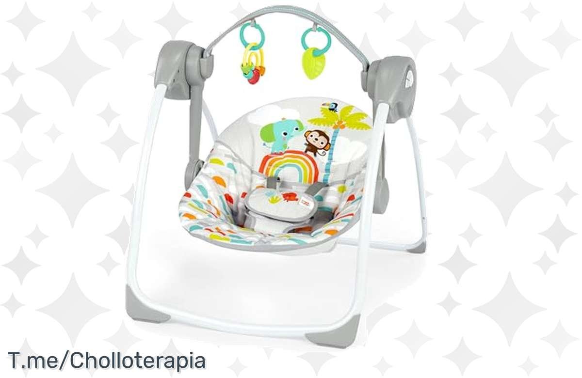 Aprovecha la oferta: ¡Columpio portátil para bebés con música unisex y compacto de Bright Starts! ¡Compra ya!