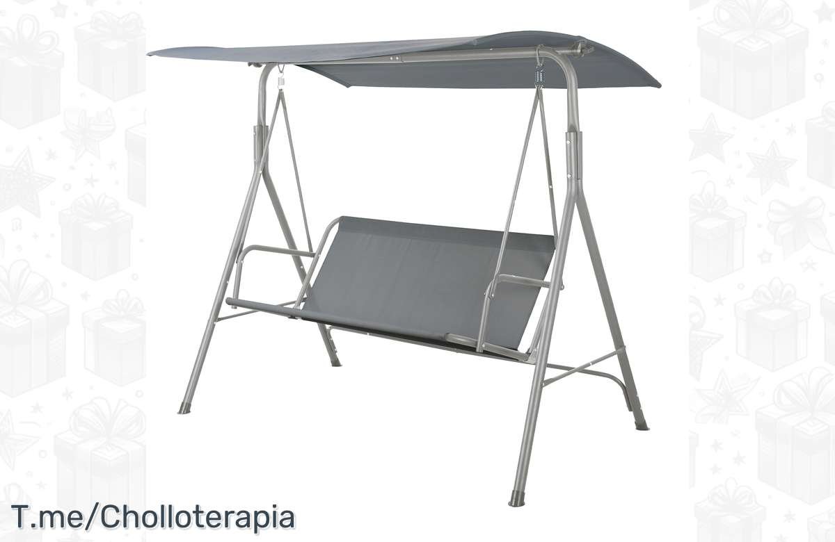 Consigue ahora tu Mimocasa Balancín Antracita de 3 Plazas y disfruta del verano al máximo