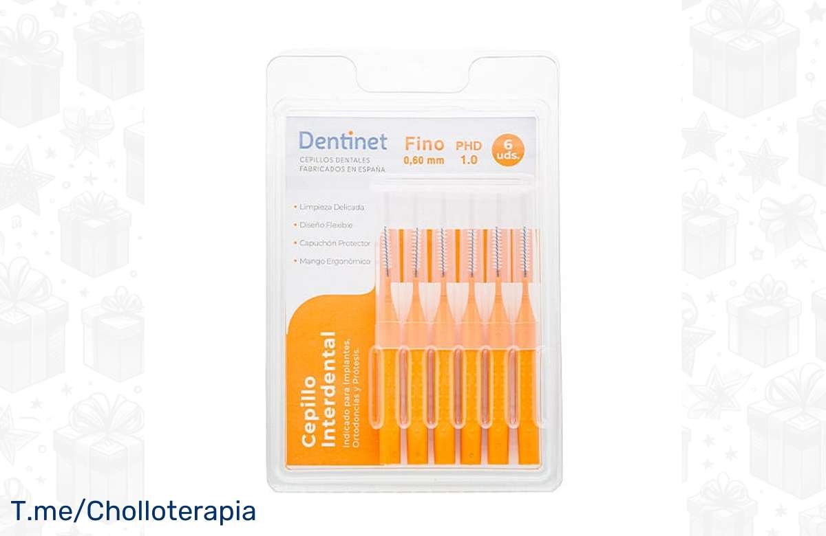 Consigue tus Cepillos Interdentales Finos 0.60 mm Dentinet ¡Ya!