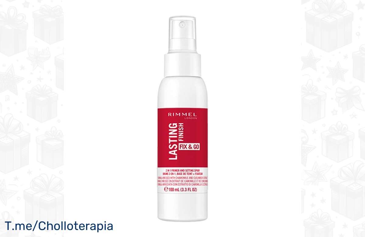 Consigue un maquillaje impecable con el spray Rimmel London Lasting Finish Fix & Go