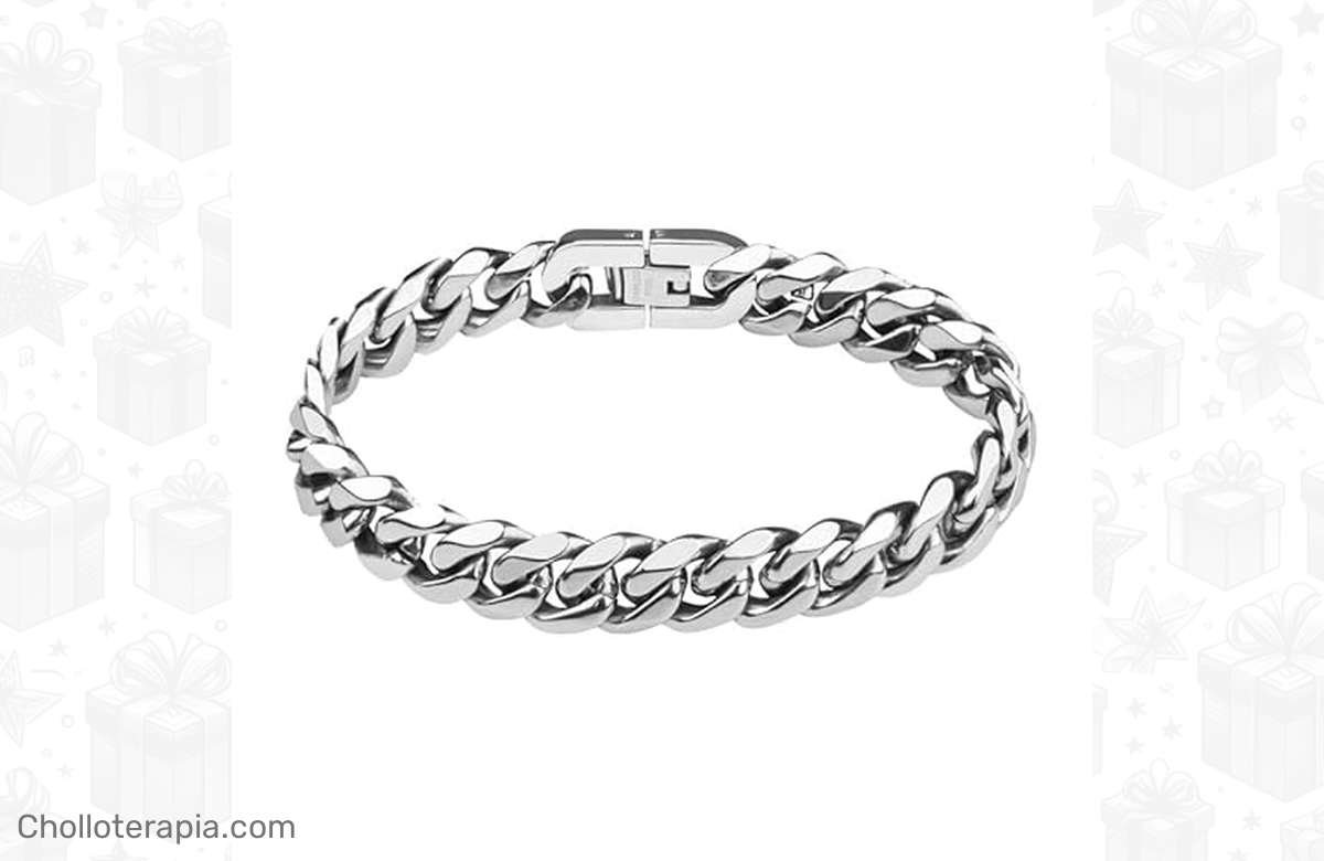Descuento flash: Pulsera de acero inoxidable Flintonic ¡Atrévete a lucir elegante y vintage!