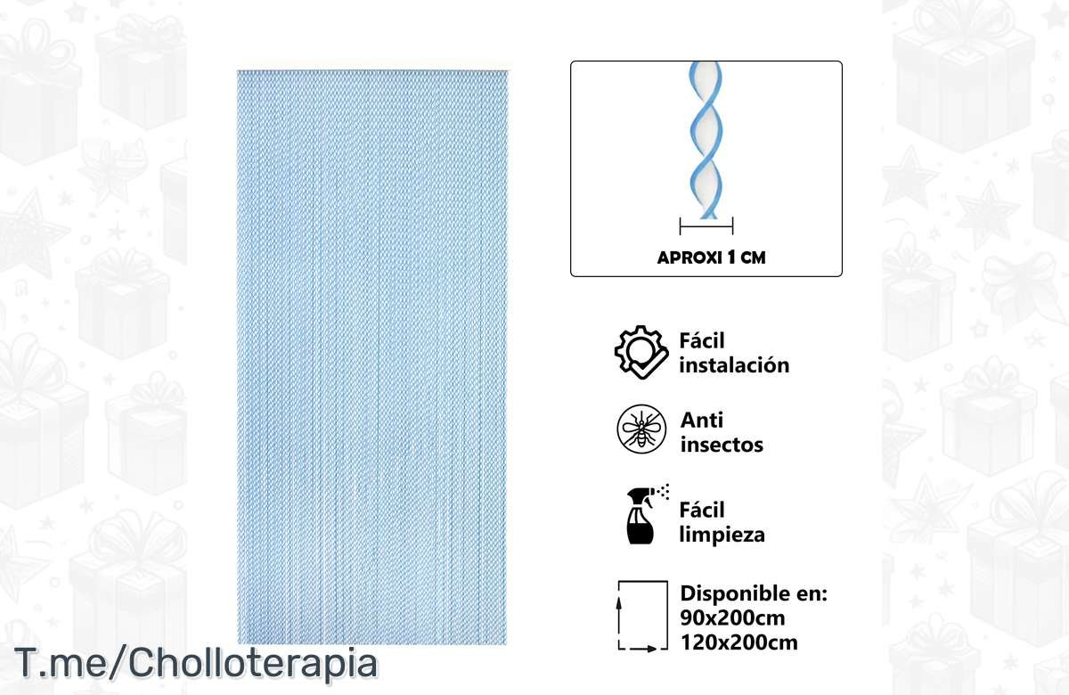 Dile adiós a los insectos con esta Cortina de PVC Espiral ¡Protege tu hogar ahora!