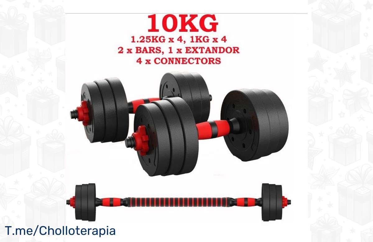 Las mejores mancuernas ajustables con barras a precios mínimos ¡No te lo pierdas!