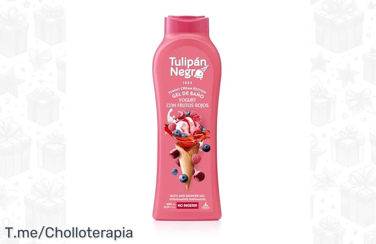 Llévate el gel de baño yogurt y frutos rojos de Tulipán Negro y dile adiós a la piel seca