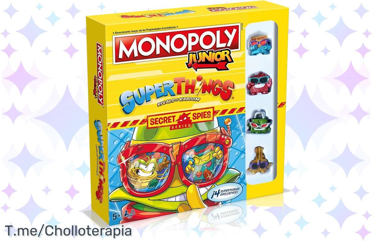No te pierdas este chollazo: Monopoly Junior Superthings a precio loco