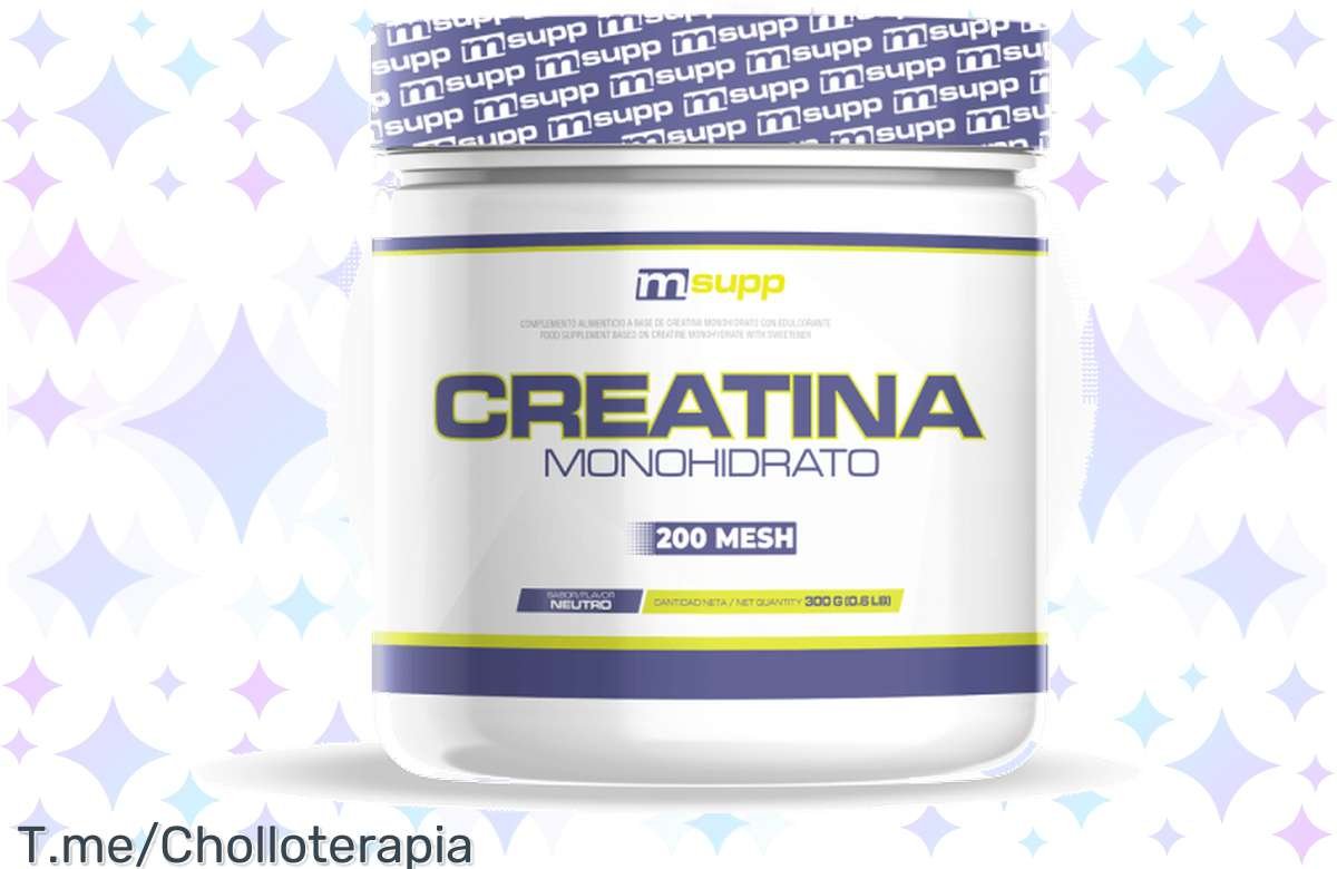 Potencia tus entrenamientos con la Creatina 200 Mesh de MM Supplements ¡Aprovecha ya esta oferta increíble!