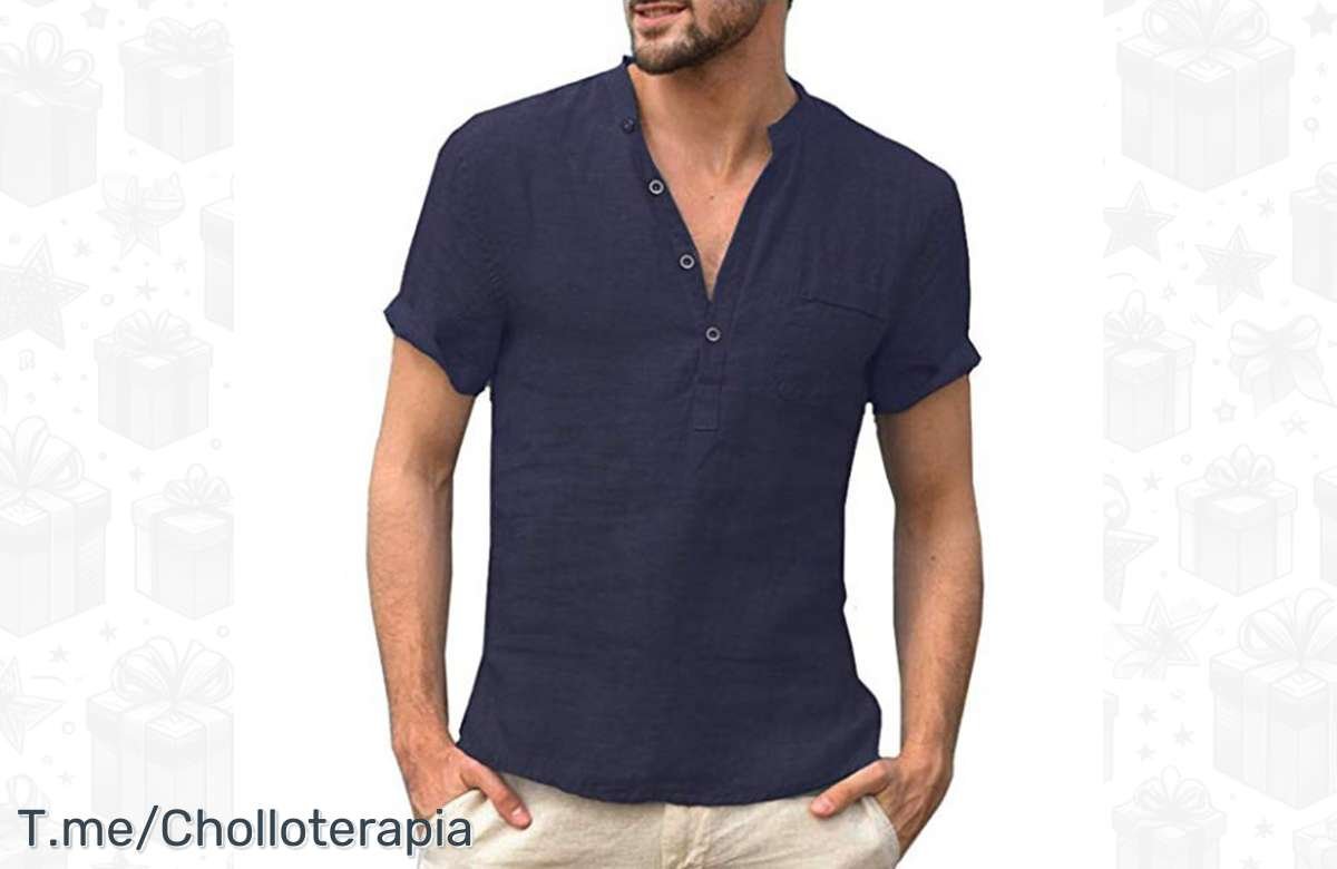 Renueva tu armario con nuestras camisetas de lino y algodón para hombre