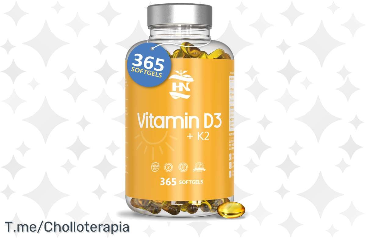 ¡365 cápsulas de vitamina D3 al mejor precio para cuidar tu salud!