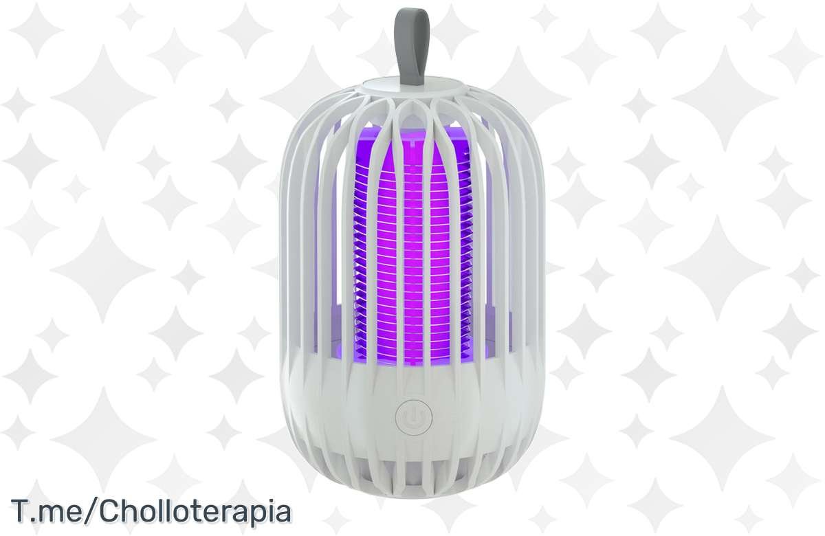 ¡Acaba con los mosquitos de una vez! Lámpara antimosquitos USB con descarga eléctrica. ¡Protege tu casa ya!