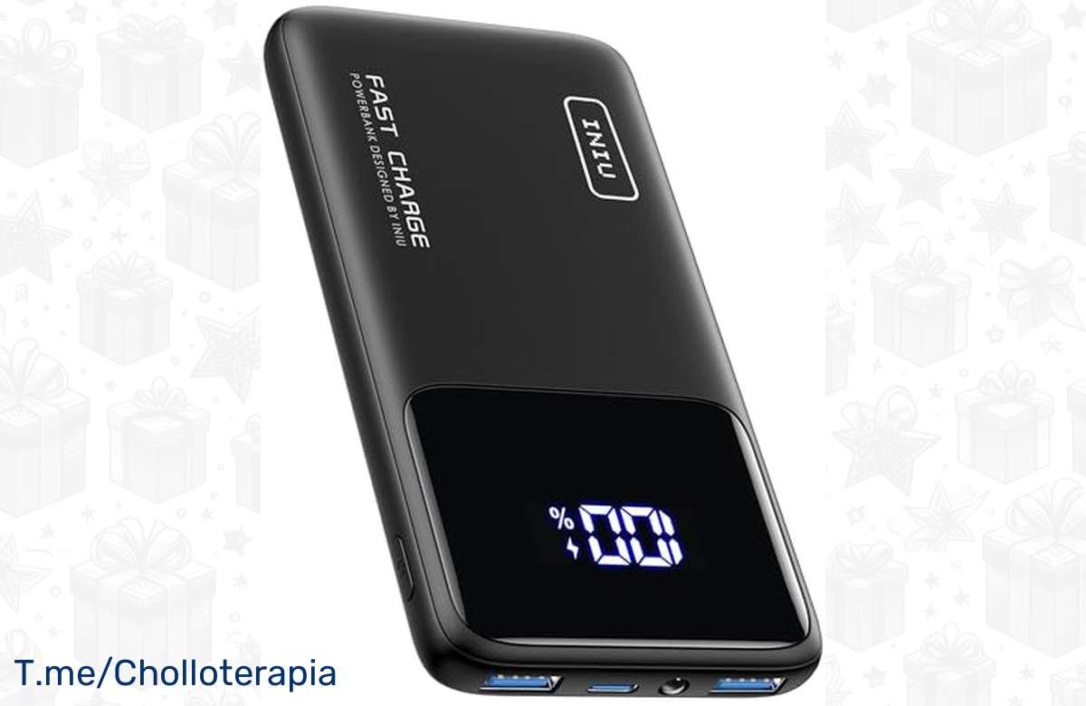 ¡Ahorra con el Power Bank INIU 22.5W y carga tus dispositivos al instante!