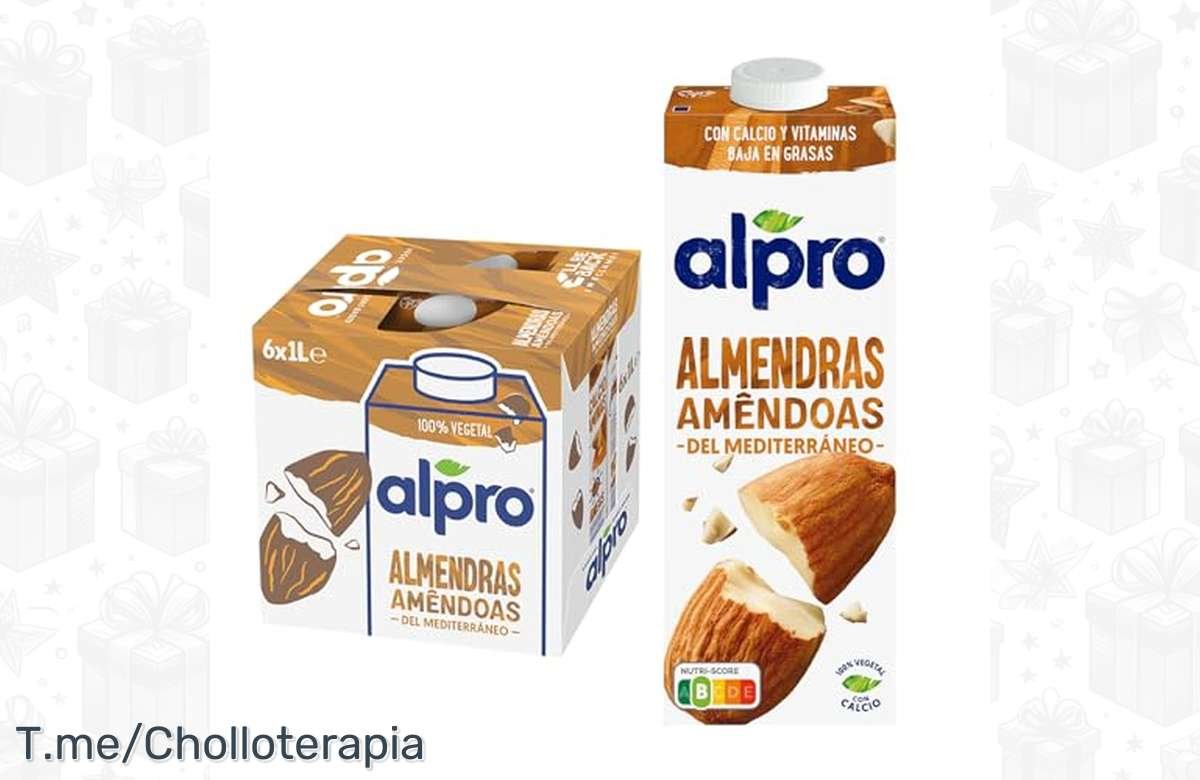 ¡Ahorra con este pack de 6 x 1L de Alpro Bebida de Almendras! ¡No te lo pierdas!