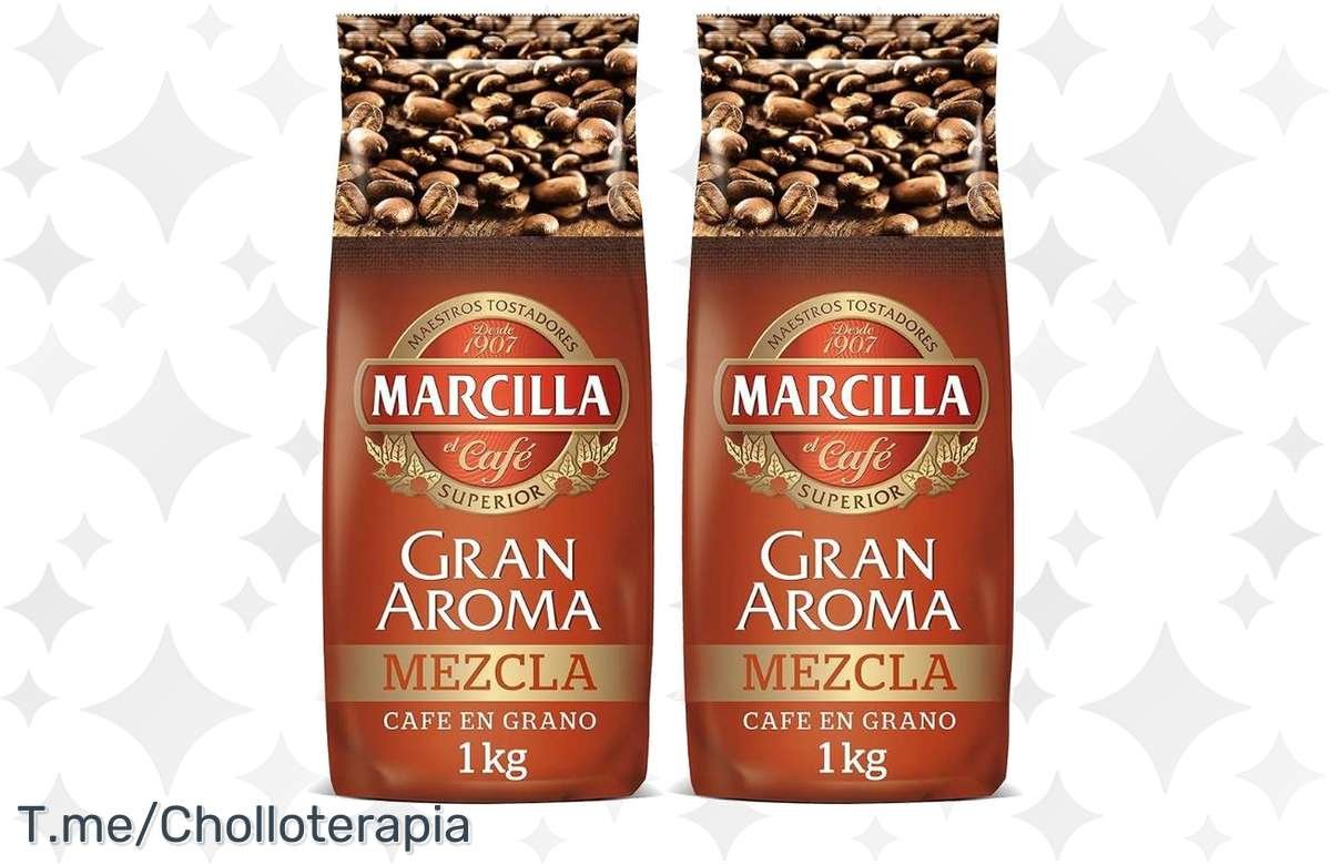 ¡Ahorra con este pack doble de Café Marcilla Mezcla 80/20 en grano!