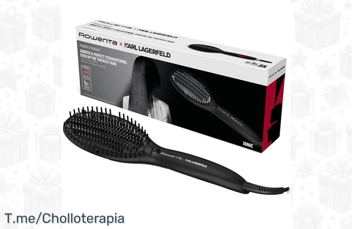 ¡Ahorra en estilo con el cepillo alisador Rowenta x Karl Lagerfeld!
