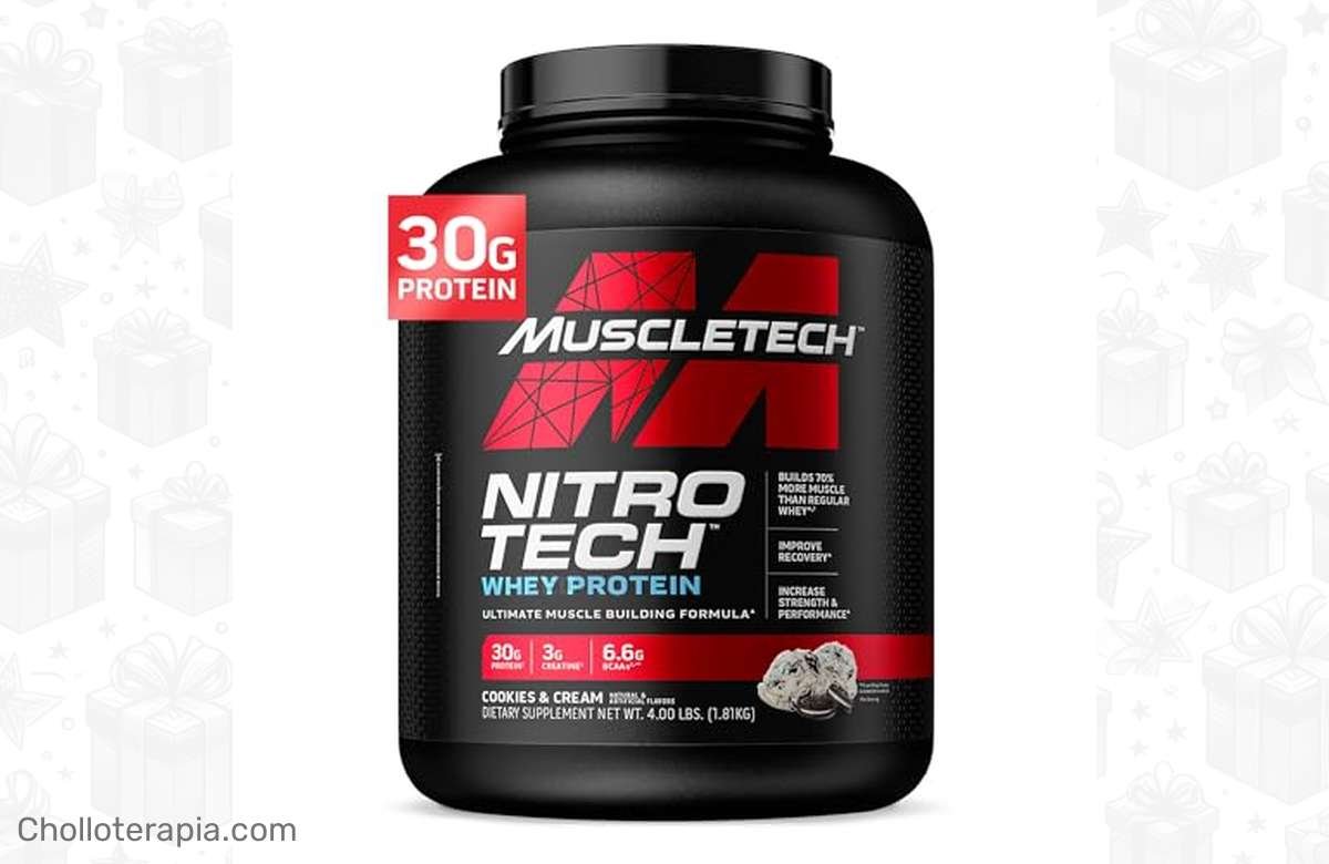 ¡Ahorra en tu suplemento Muscletech Nitro Tech Cookies & Cream y alcanza tu máximo rendimiento!