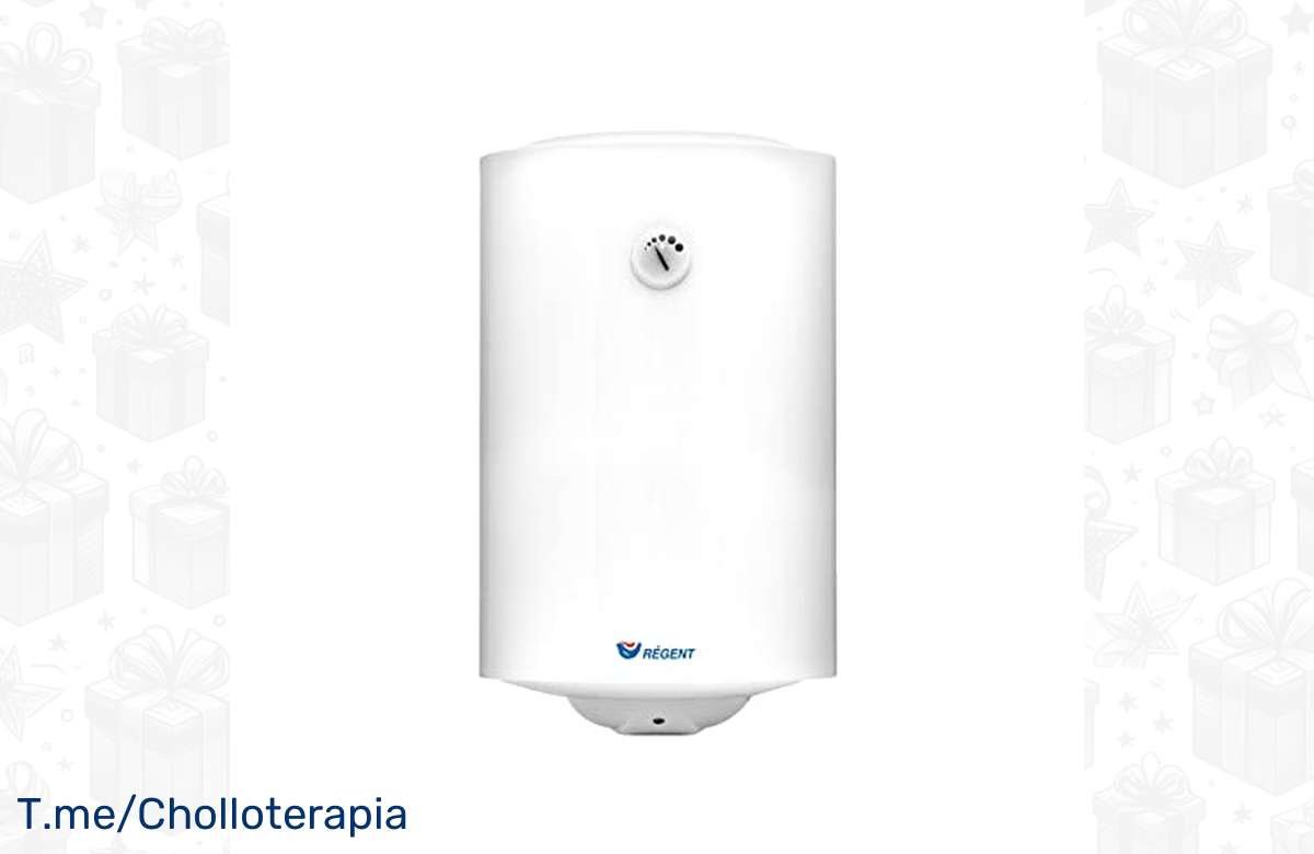 ¡Ahorra espacio con este calentador eléctrico de 80 litros con termómetro y regulación!