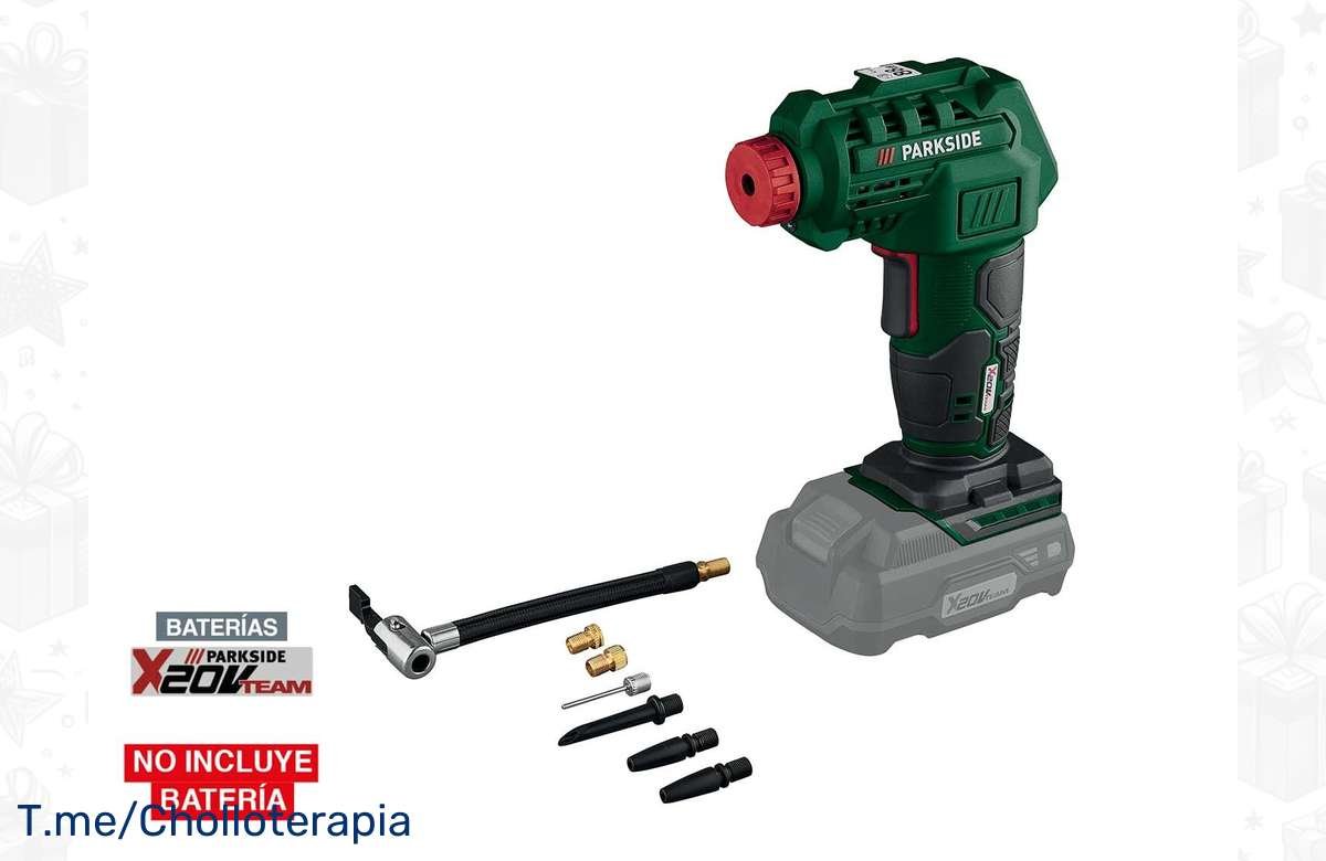 ¡Aprovecha el descuento en este Compresor e Inflador recargable de 20V! ¡Compra ya!