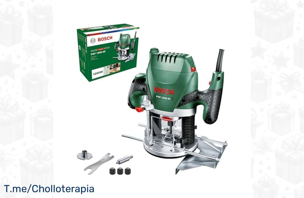 ¡Aprovecha el descuento increíble en la fresadora Bosch POF 1200 AE y dale potencia a tus proyectos!