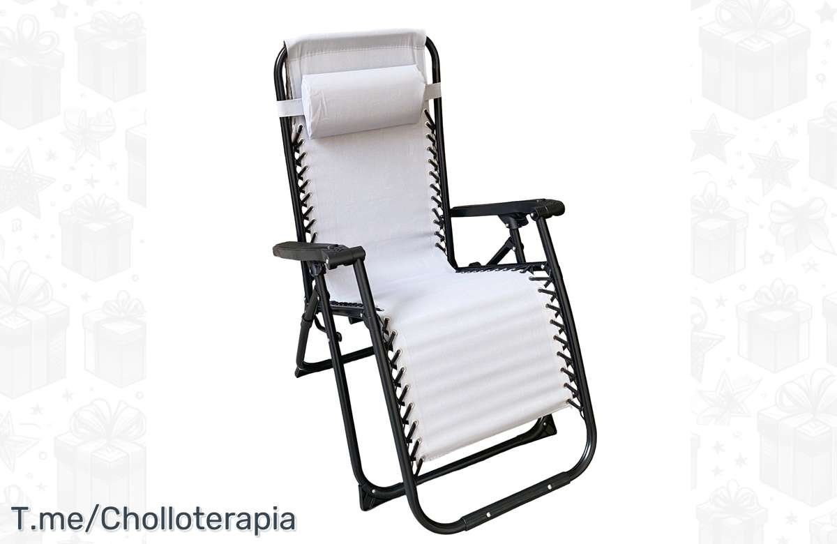¡Aprovecha el descuento increíble en la silla tumbona hamaca plegable!